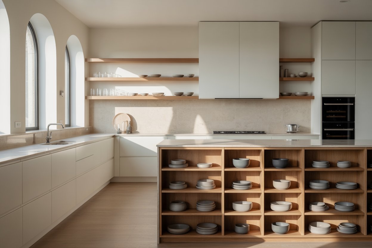 Orden vertical: Soluciones inteligentes para cocinas y baños pequeños»